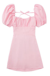 Fuchsia rückenfreies Mini-Partykleid